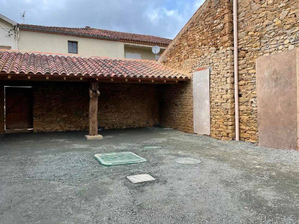 Résultat pose fosse septique